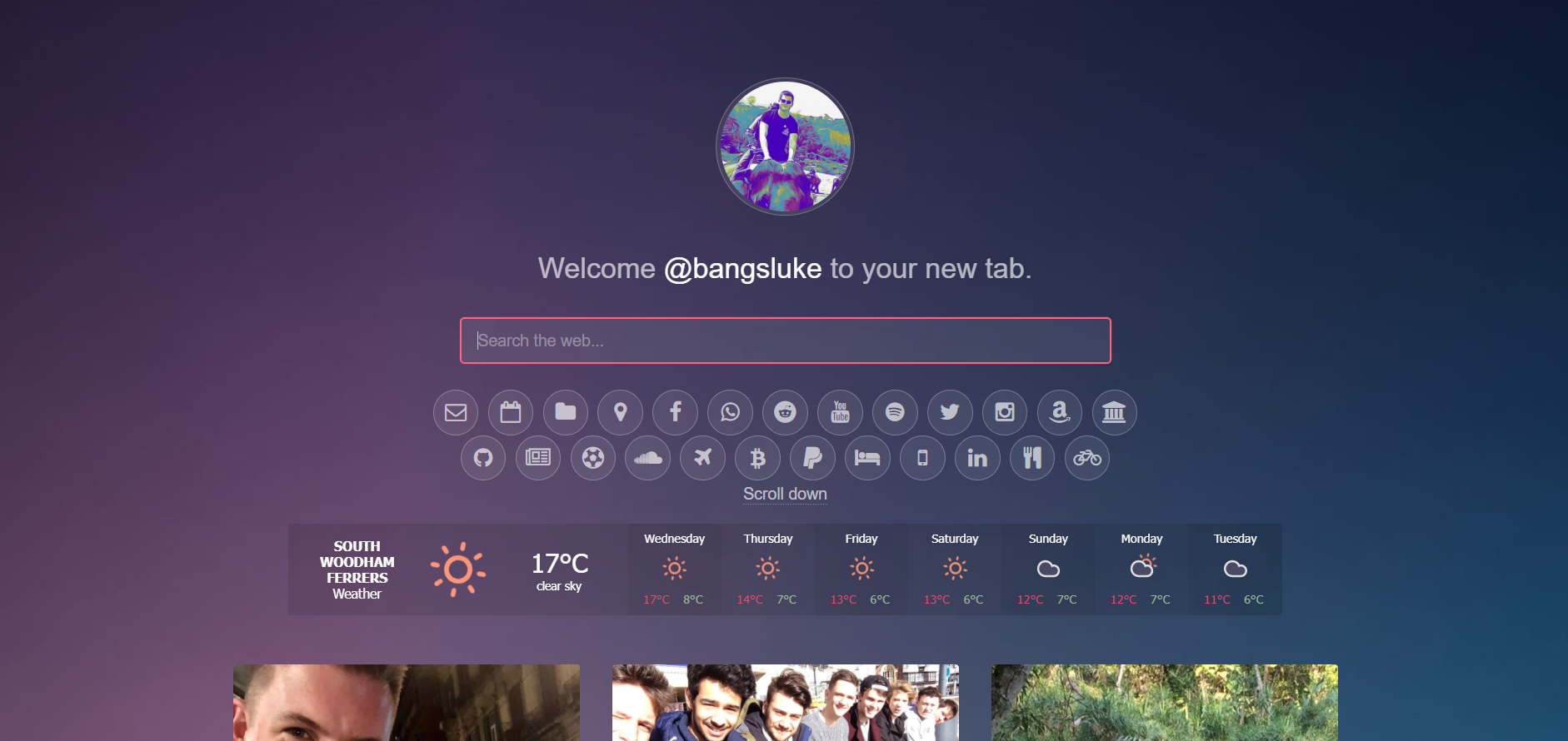 New Tab Page